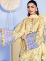 M/BASICS BY MARIA.B SPRING SUMMER ‘26 COLLECTION UNSTITCHED EMBROIDERED LAWN 3 PIECE SUIT MB-CUSV13-01-A - Image 2