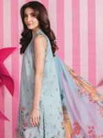 M/BASICS BY MARIA.B SPRING SUMMER ‘26 COLLECTION UNSTITCHED EMBROIDERED LAWN 3 PIECE SUIT MB-CUSV13-01-B - Image 2