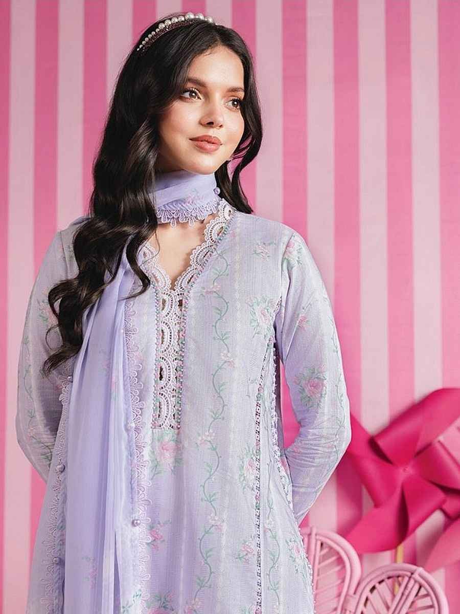 02-BBBB M/BASICS BY MARIA.B SPRING SUMMER ‘26 COLLECTION UNSTITCHED EMBROIDERED LAWN 3 PIECE SUIT MB-CUSV13-02-B - Image 1
