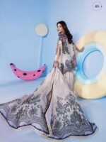 M/BASICS BY MARIA.B SPRING SUMMER ‘26 COLLECTION UNSTITCHED EMBROIDERED LAWN 3 PIECE SUIT MB-CUSV13-04-A - Image 2