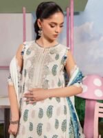 M/BASICS BY MARIA.B SPRING SUMMER ‘26 COLLECTION UNSTITCHED EMBROIDERED LAWN 3 PIECE SUIT MB-CUSV13-05-A - Image 2