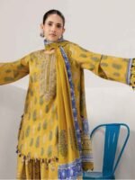 M/BASICS BY MARIA.B SPRING SUMMER ‘26 COLLECTION UNSTITCHED EMBROIDERED LAWN 3 PIECE SUIT MB-CUSV13-05-B - Image 2