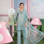 M/BASICS BY MARIA.B SPRING SUMMER ‘26 COLLECTION UNSTITCHED EMBROIDERED LAWN 3 PIECE SUIT MB-CUSV13-08-B