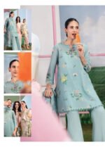M/BASICS BY MARIA.B SPRING SUMMER ‘26 COLLECTION UNSTITCHED EMBROIDERED LAWN 3 PIECE SUIT MB-CUSV13-08-B - Image 3