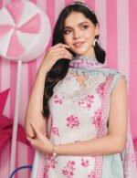 M/BASICS BY MARIA.B SPRING SUMMER ‘26 COLLECTION UNSTITCHED EMBROIDERED LAWN 3 PIECE SUIT MB-CUSV13-09-A - Image 2