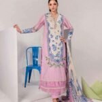 M/BASICS BY MARIA.B SPRING SUMMER ‘26 COLLECTION UNSTITCHED EMBROIDERED LAWN 3 PIECE SUIT MB-CUSV13-09-B