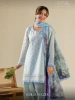 VITAL BY SOBIA NAZIR '26 COLLECTION UNSTITCHED LAWN  V-10B - Image 4