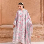 CROSS STITCH UNSTITCHED PREMIUM LAWN COLLECTION DESIGN 10 VELVET DUSK