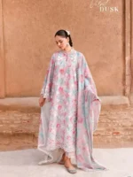 CROSS STITCH UNSTITCHED PREMIUM LAWN COLLECTION DESIGN 10 VELVET DUSK