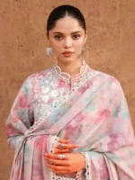 CROSS STITCH UNSTITCHED PREMIUM LAWN COLLECTION DESIGN 10 VELVET DUSK - Image 2