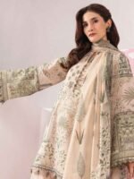 M/BASICS BY MARIA.B SPRING SUMMER ‘26 COLLECTION UNSTITCHED EMBROIDERED LAWN 3 PIECE SUIT MB-CUSV13-11-A - Image 2