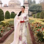 CROSS STITCH UNSTITCHED PREMIUM LAWN COLLECTION DESIGN 11 CANDY FLOSS