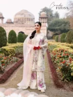 CROSS STITCH UNSTITCHED PREMIUM LAWN COLLECTION DESIGN 11 CANDY FLOSS