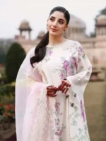 CROSS STITCH UNSTITCHED PREMIUM LAWN COLLECTION DESIGN 11 CANDY FLOSS - Image 2