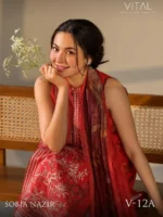 VITAL BY SOBIA NAZIR '26 COLLECTION UNSTITCHED LAWN  V-12A - Image 2