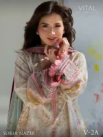 VITAL BY SOBIA NAZIR '26 COLLECTION UNSTITCHED LAWN  V-2A - Image 2