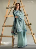 VITAL BY SOBIA NAZIR '26 COLLECTION UNSTITCHED LAWN  V-12B - Image 4