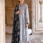 CROSS STITCH UNSTITCHED PREMIUM LAWN COLLECTION DESIGN 13 DREAM FLINT