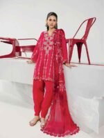 M/BASICS BY MARIA.B SPRING SUMMER ‘26 COLLECTION UNSTITCHED EMBROIDERED LAWN 3 PIECE SUIT MB-CUSV13-14-A