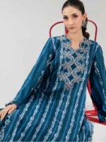 M/BASICS BY MARIA.B SPRING SUMMER ‘26 COLLECTION UNSTITCHED EMBROIDERED LAWN 3 PIECE SUIT MB-CUSV13-14-B - Image 2