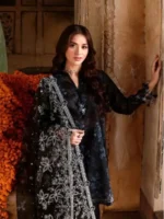 CROSS STITCH UNSTITCHED PREMIUM LAWN COLLECTION DESIGN 15 NOIR ESSENCE - Image 2