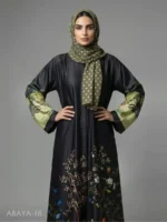 ABAYAT v2 by NOORMA KAAMAL  Digital Printed Silk Abaya Modest Wear Collection (1pc) - Image 2