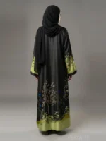 ABAYAT v2 by NOORMA KAAMAL  Digital Printed Silk Abaya Modest Wear Collection (1pc) - Image 3