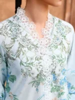 CROSS STITCH UNSTITCHED PREMIUM LAWN COLLECTION DESIGN 21 SAEAFOAM TREASURE - Image 2