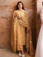 CROSS STITCH UNSTITCHED PREMIUM LAWN COLLECTION DESIGN 22 SUNLIT HUE