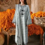 CROSS STITCH UNSTITCHED PREMIUM LAWN COLLECTION DESIGN 24 AZURE DREAM