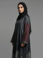 ABAYAT v2 by NOORMA KAAMAL  Digital Printed Silk Abaya Modest Wear Collection (1pc) - Image 4