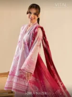 VITAL BY SOBIA NAZIR '26 COLLECTION UNSTITCHED LAWN  V-3A - Image 2