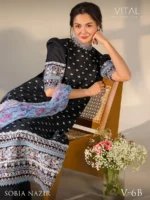 VITAL BY SOBIA NAZIR '26 COLLECTION UNSTITCHED LAWN  V-6B - Image 2