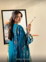 VITAL BY SOBIA NAZIR '26 COLLECTION UNSTITCHED LAWN  V-7A - Image 3