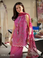 VITAL BY SOBIA NAZIR '26 COLLECTION UNSTITCHED LAWN  V-7B - Image 2