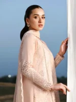 AZURE Luxury Lawn Unstitched Embroidered 3 Piece Suit AZ’26 Drees Name - Petaline Lawn-76- Eid Drop-2 - Image 4