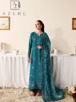 AZURE Luxury Lawn Unstitched Embroidered 3 Piece Suit AZ’26 Drees Name - Sea Breeze Lawn-78 - Eid Drop-2 - Image 6