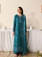 AZURE Luxury Lawn Unstitched Embroidered 3 Piece Suit AZ’26 Drees Name - Sea Breeze Lawn-78 - Eid Drop-2 - Image 3