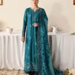 AZURE Luxury Lawn Unstitched Embroidered 3 Piece Suit AZ’26 Drees Name - Sea Breeze Lawn-78 - Eid Drop-2