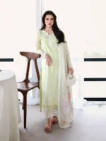 AZURE Luxury Lawn Unstitched Embroidered 3 Piece Suit AZ’26 Drees Name - Garden Muse Lawn-80 - Eid Drop-2