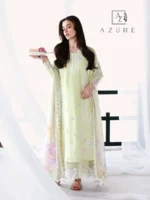 AZURE Luxury Lawn Unstitched Embroidered 3 Piece Suit AZ’26 Drees Name - Garden Muse Lawn-80 - Eid Drop-2 - Image 5