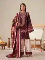 JoJo by Bin Ilyas Unstitched Embroidered Lawn 3 Piece Suit Summer Collection’26 - D-81B