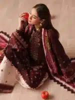 JoJo by Bin Ilyas Unstitched Embroidered Lawn 3 Piece Suit Summer Collection’26 - D-81B - Image 2