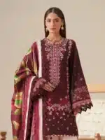 JoJo by Bin Ilyas Unstitched Embroidered Lawn 3 Piece Suit Summer Collection’26 - D-81B - Image 3