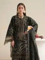 JoJo by Bin Ilyas Unstitched Embroidered Lawn 3 Piece Suit Summer Collection’26 - D-82A - Image 3