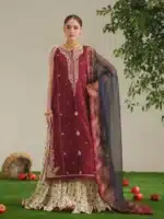 JoJo by Bin Ilyas Unstitched Embroidered Lawn 3 Piece Suit Summer Collection’26 - D-84B