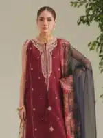 JoJo by Bin Ilyas Unstitched Embroidered Lawn 3 Piece Suit Summer Collection’26 - D-84B - Image 2