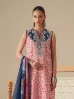 JoJo by Bin Ilyas Unstitched Embroidered Lawn 3 Piece Suit Summer Collection’26 - D-85B - Image 2