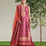 JoJo by Bin Ilyas Unstitched Embroidered Lawn 3 Piece Suit Summer Collection’26 - D-82A