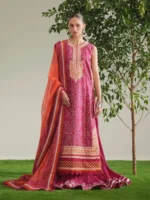 JoJo by Bin Ilyas Unstitched Embroidered Lawn 3 Piece Suit Summer Collection’26 - D-82A